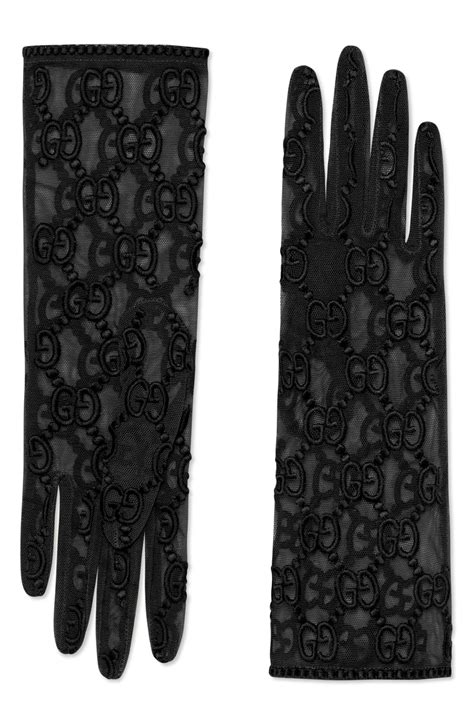 gucci lace gloves|gucci embroidered tulle gloves.